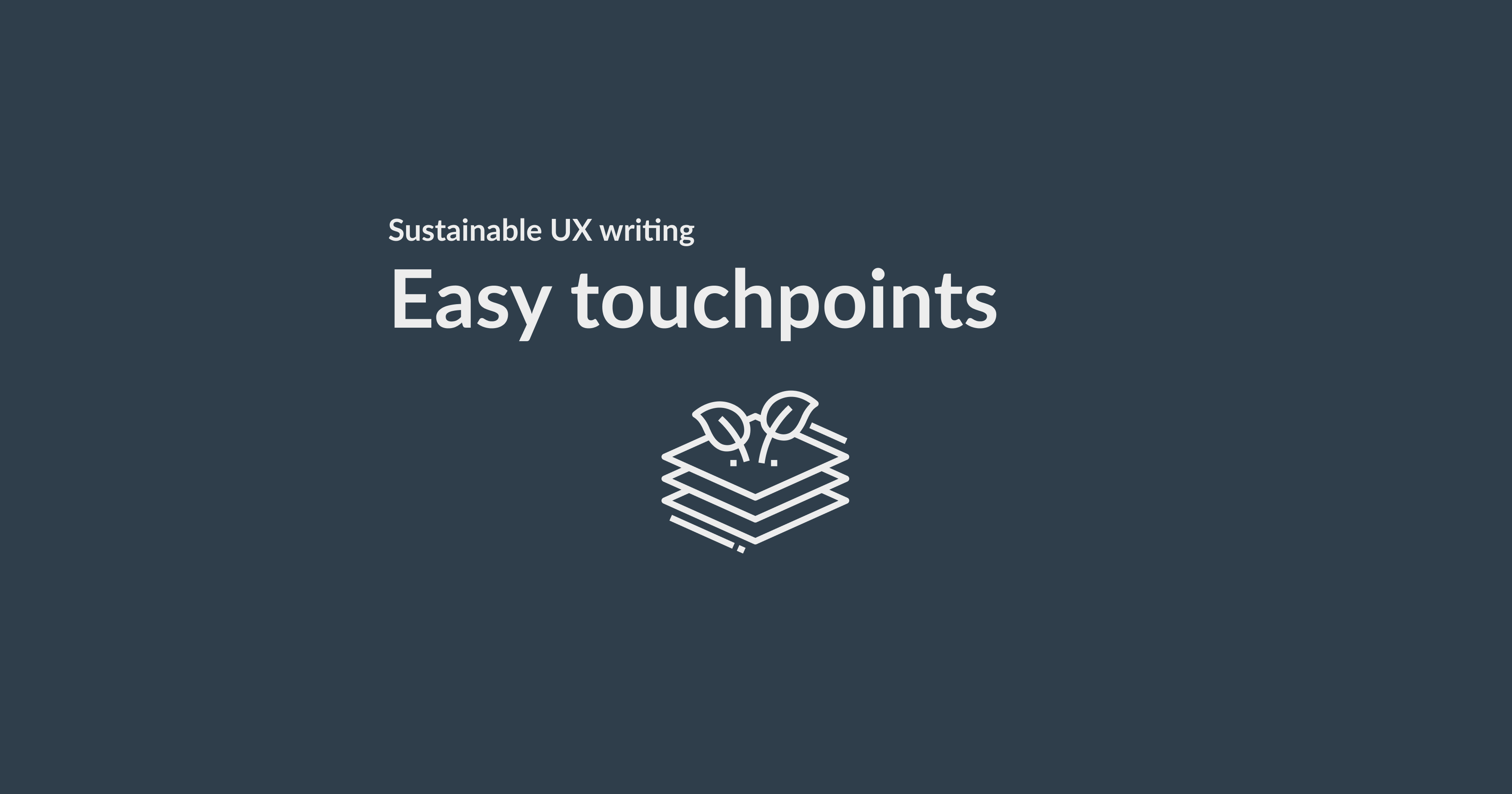 Sustainable UX writing: easy touchpoints for a better planet